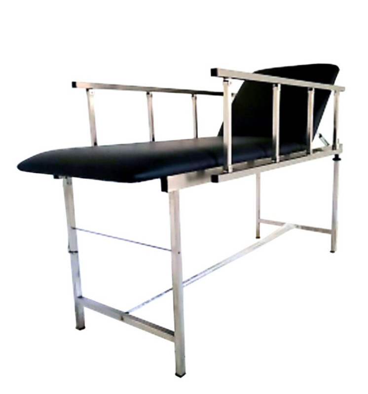 Stainless Steel Examination Couch with Side Rails